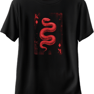 Koszulka czarna Wąż S